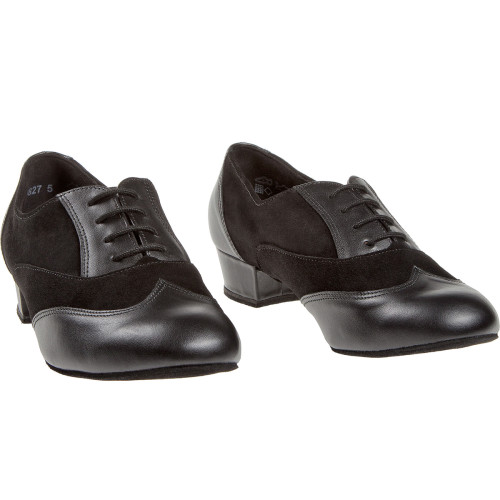 Diamant Damen Tanzschuhe 063-029-070 - Leder/Veloursleder Schwarz  - Größe: UK 5,5