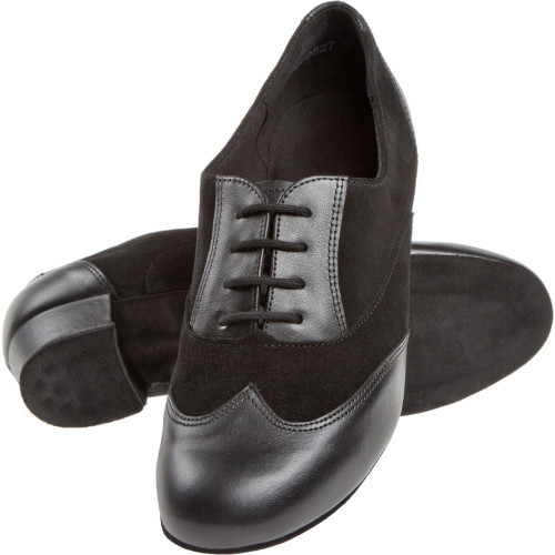 Diamant Femmes Chaussures de Danse 063-029-070 - Cuir/Suède Noir - 2,8 cm Bloque  - Größe: UK 6