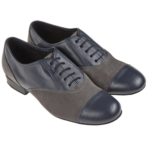 Diamant Men´s Dance Shoes 077-025-455 - Leather/Suede Blue/Gray   - Größe: UK 8,5