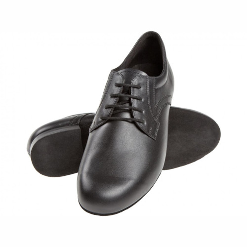Diamant Mens Dance Shoes 085-026-028 - Black Leather [Extra Wide] - 2 cm