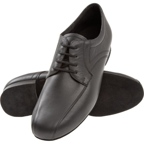 Diamant Hombres Zapatos de Baile 094-025-028 - Cuero Negro - 2 cm