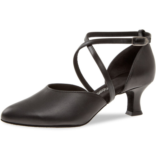 Diamant Mujeres Zapatos de Danza 048-068-034 - Cuero Negro - 5 cm