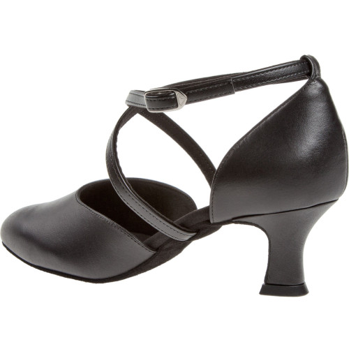 Diamant Women´s dance shoes 048-068-034 - Black Leather - 5 cm