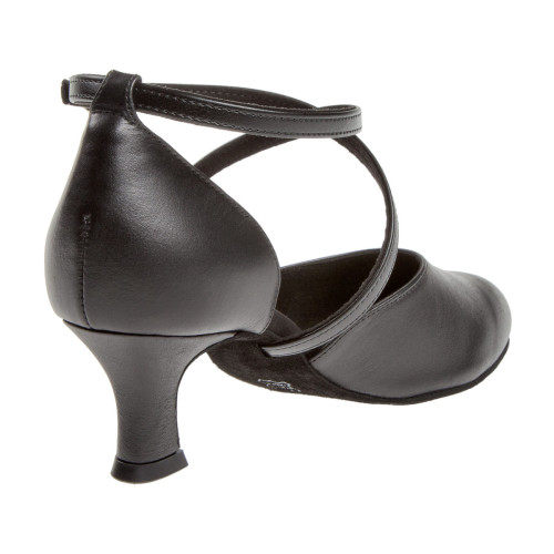Diamant Mujeres Zapatos de Danza 048-068-034 - Cuero Negro - 5 cm