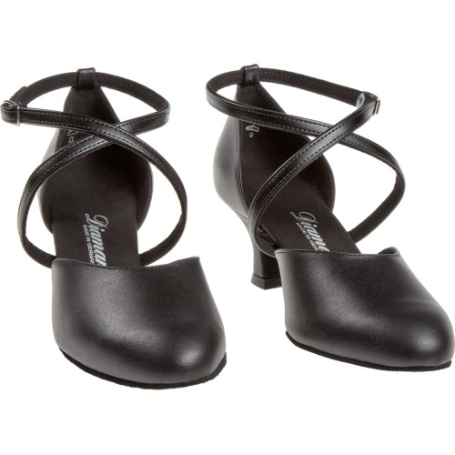 Diamant Women´s dance shoes 048-068-034 - Black Leather - 5 cm