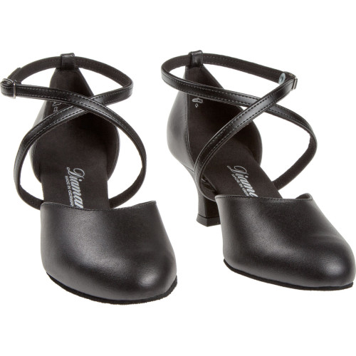 Diamant Mujeres Zapatos de Danza 048-068-034 - Cuero Negro - 5 cm