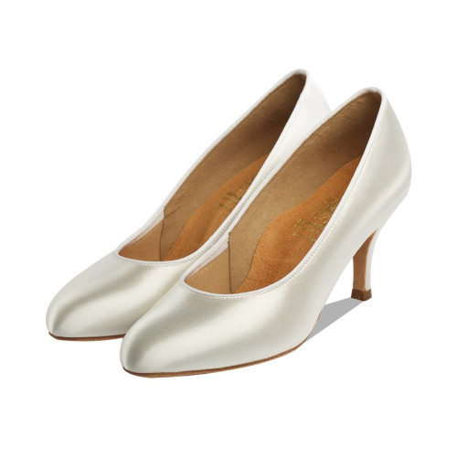 Supadance Femmes Chaussures de Danse 1017 - Satin Blanc - Regular - 2,5" Ballroom [UK 4,5]