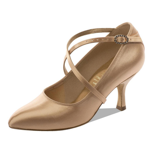 Supadance Ladies Ballroom Dance Shoes 2003 - Colour: Flesh - Weite: Regular - Heel: 6 cm Contour - Size: UK 6.5