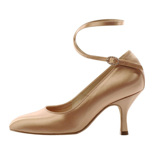 Supadance Ladies Ballroom Dance Shoes 2003 - Colour: Flesh - Weite: Regular - Heel: 6 cm Contour - Size: UK 6.5