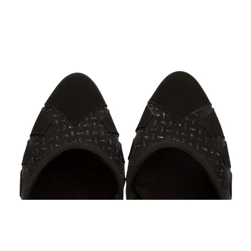 Supadance Donne Scarpe da Ballo 1040 - Nubuck Nero - 2.5" Flare - Misura: UK 5,5