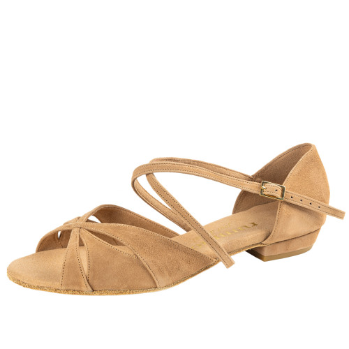 Rummos Mujeres Zapatos de Baile Lola - Nobuk LigBrown - Normal - 20 Block - EUR 39,5