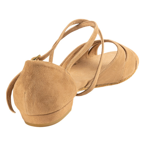 Rummos Mujeres Zapatos de Baile Lola - Nobuk LigBrown - Normal - 20 Block - EUR 39,5
