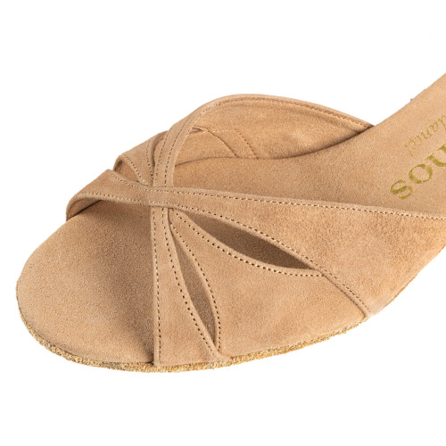 Rummos Mujeres Zapatos de Baile Lola - Nobuk LigBrown - Normal - 20 Block - EUR 39,5