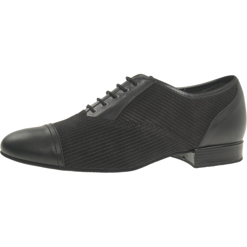 Diamant Hombres Zapatos de Baile 077-075-165 - Cuero/Ante Negro  [UK 7]