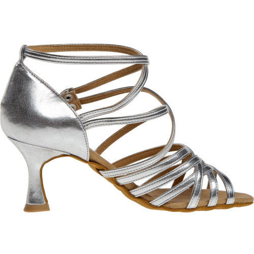 Diamant Sapatos de Dança 108-087-013 - Prata - 6,5 cm Flare  - Größe: UK 6