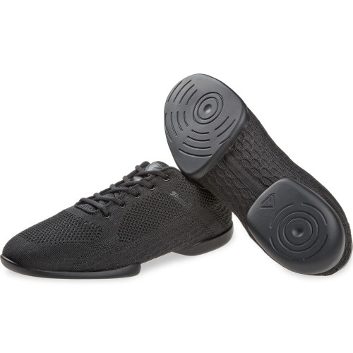 Diamant Unisex Split-Sole Dance Sneakers TUNE Black UK 7/EU 40,5/USM 8/USW 9