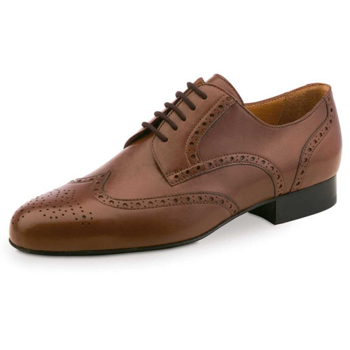 Werner Kern Homens Sapatos de Dança Udine - Pele Cognac - Tamanho: UK 10
