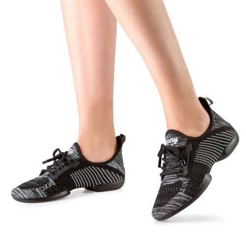 Anna Kern Ladies Dance Sneakers 110 Pureflex - Black - Sneaker Sole  - Größe: UK 5