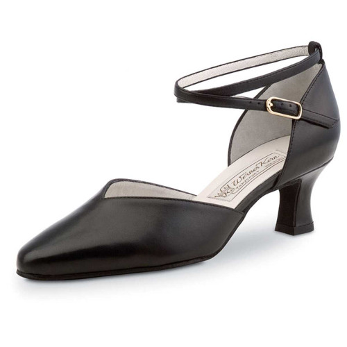 Werner Kern Women´s dance shoes Betty - Black Leather - 5,5 cm [UK 5]