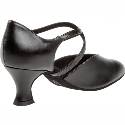 Diamant Women´s dance shoes 113-009-034 - Black Leather - 5,5 cm Spanish [UK 6,5]