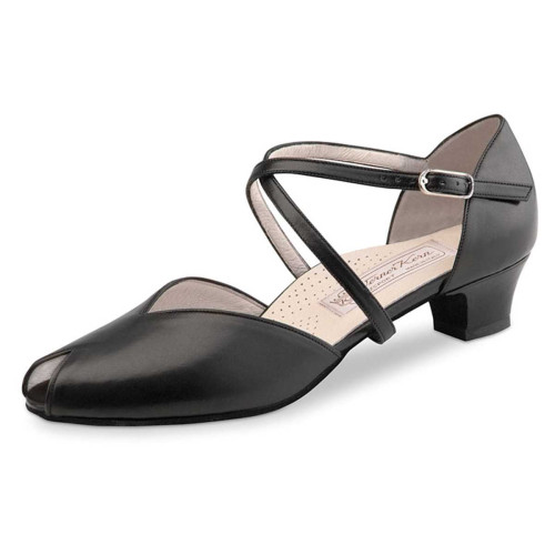 Werner Kern Mulheres Sapatos de Dança Rachel - Pele Preto - 3,4 cm [UK 4]