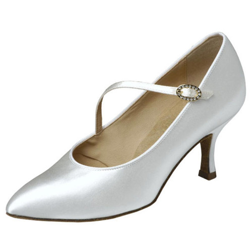 Supadance Mulheres Sapatos de Dança 1004 - Cetim Branco