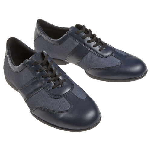 Diamant Uomini Dance Sneakers 123-325-565 - Scamosciata/Canvas Navy Blu - Comfort [UK 11,5]