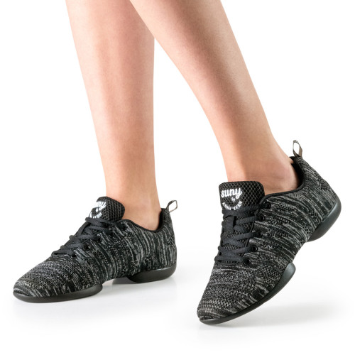 Anna Kern Damen Dance Sneakers 125 Bold - Grau/Schwarz - Sneaker Sohle  - Größe: UK 6,5