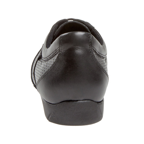 Diamant Hombres Ballroom Sneakers 133-225-042 - Cuero Negro [Ancho] - 2,5 cm