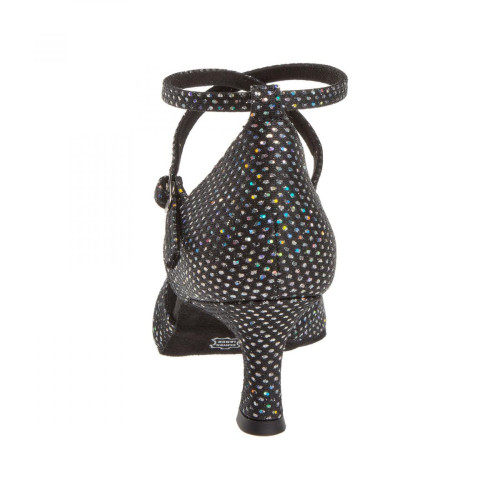 Diamant Women´s dance shoes 141-077-183 - Textile Black/Silver - 5 cm