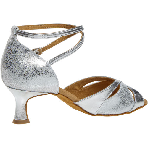 Diamant Mujeres Zapatos de Baile 141-077-463 - Sintético/Velour Plateado - 5 cm