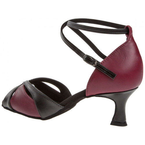 Diamant Mujeres Zapatos de Baile 141-077-500 - Cuero Rojo/Negro - 5 cm