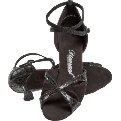 Diamant Women´s dance shoes 141-087-084 - Black Suede - 6,5 cm Flare [UK 4,5]