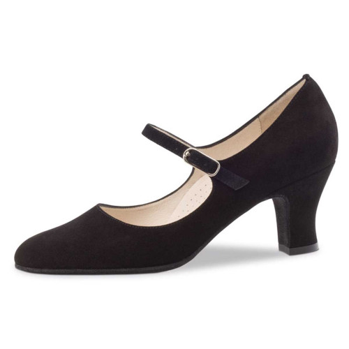 Werner Kern Mulheres Sapatos de Dança Ashley - Camurça Preto  - Größe: UK 6,5