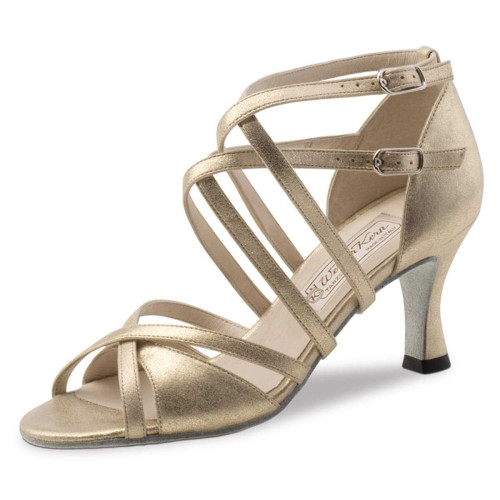 Werner Kern Women´s dance shoes Eva - Leather Perl Nude - 6,5 cm  - Größe: UK 4