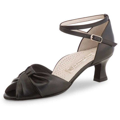 Werner Kern Dames Dansschoenen Ruth - Leer Zwart - 5 cm - Grootte: UK 4,5