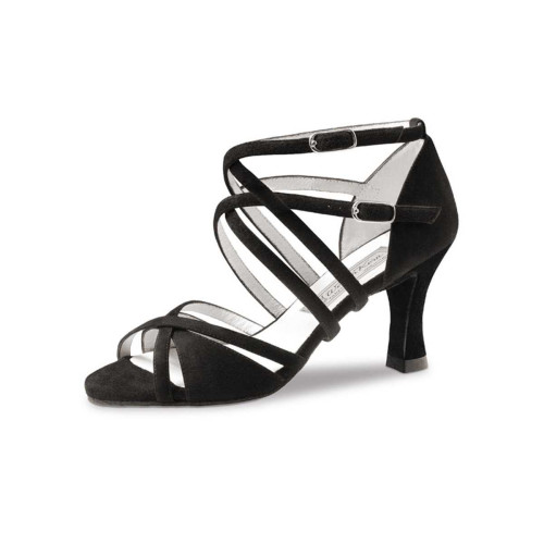 Werner Kern Femmes Chaussures de Danse Irina - Suède Noir - Étroit - 6,5 cm  - Größe: UK 6