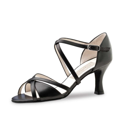 Werner Kern Damen Tanzschuhe July - Leder Schwarz - 6,5 cm [UK 4]