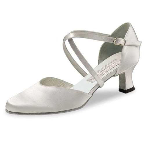 Werner Kern Mujeres Zapatos de Baile Patty - Satén Blanco - 5,5 cm [UK 6]