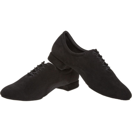 Diamant Mens Dance Shoes 163-122-577 - Suede/Mesh Black - 2 cm