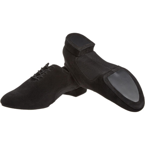 Diamant Hombres Zapatos de Baile 163-122-577 - Ante/Mesh Negro - 2 cm