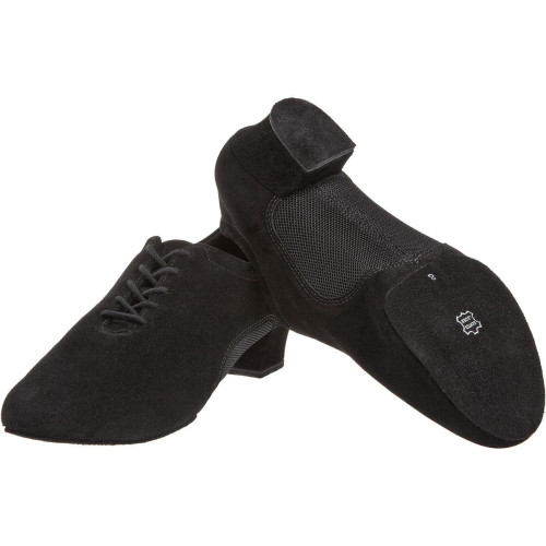 Diamant Homens Sapatos de dança 163-224-577 - Camurça/Mesh Preto - 4 cm