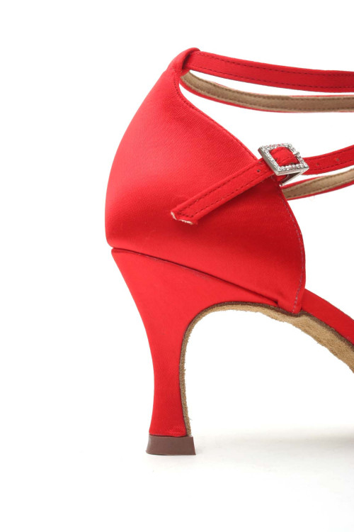 Dancelife Damen Tanzschuhe 16675 - Satin Rot