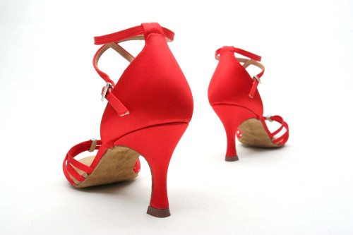 Dancelife Damen Tanzschuhe 16675 - Satin Rot