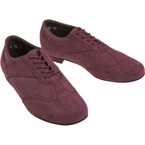 Diamant Women´s dance shoes 183-005-567 - Suede Bordeaux Red - 1,2 cm