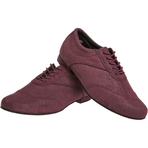 Diamant - Damen Tanzschuhe 183-005-567 - Veloursleder Bordeaux - 1,2 cm