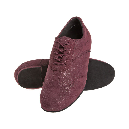 Diamant Women´s dance shoes 183-005-567 - Suede Bordeaux Red - 1,2 cm