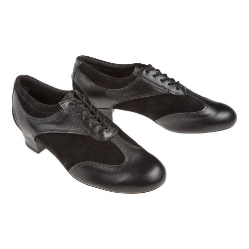 Diamant Mujeres Trainer Zapatos de Baile 183-029-070-V - Ante Negro - 2,8 cm
