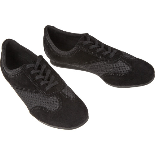 Diamant Femmes Chaussures de Danse 183-435-577-V - Suéde Noir - 1 cm