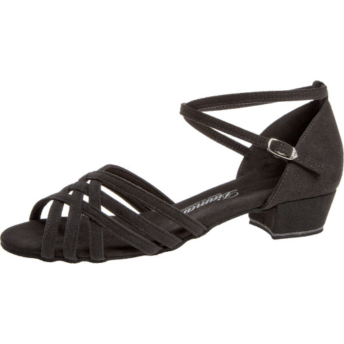 Diamant Sapatos de Dança 008-035-335 - Microfibra Preto - 2,8 cm Bloc  - Größe: UK 3,5